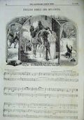 Old Print *0172 English Songs Melodies Music Score Sheet Charles Mackay