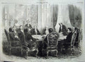Old Antique Print Peace Conference Paris Pacha Cavour Orloff Buol 1856 19th