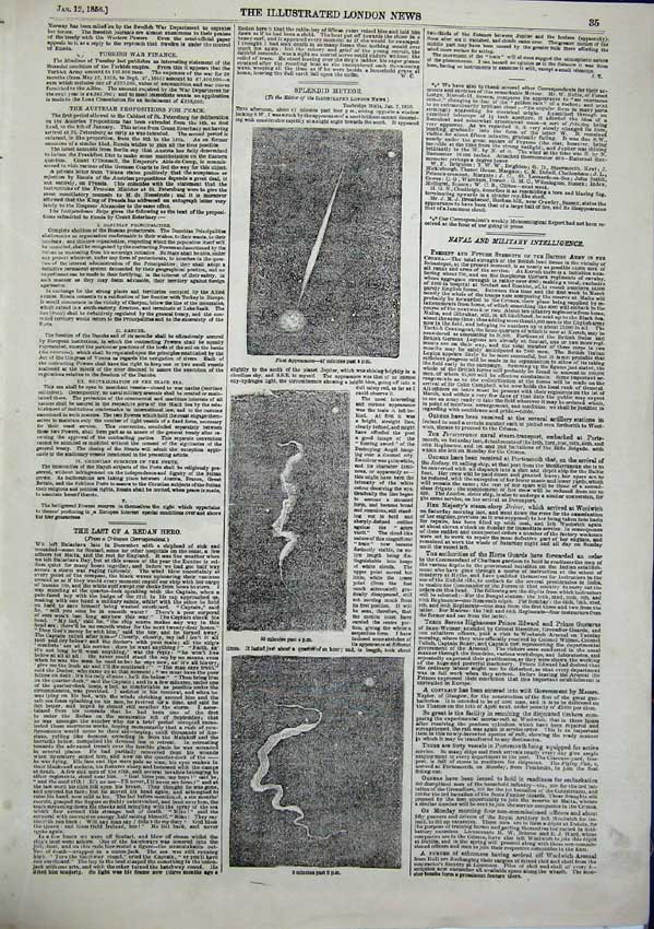 Old Antique Print Emperor Crimea Troops Place De La Bastille Paris 1856 19th