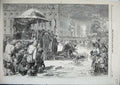 Original Old Antique Print The Jordan Epiphany Custom St Petersburg 1856 19th