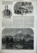 Original Old Antique Print Malvern Monster Beacon Dudley Vicar Sileby 1856 19th