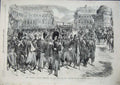 Old Antique Print British Army Post Office Constantinople Mail Bags 1856 19th