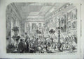 Old Antique Print Marriage Robert Peel Lady Emily Hay Apsley House 1856 19th