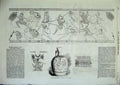 Old Antique Print Excavations In Cumze Vase Figures Patterns Pottery 1856 19th