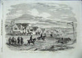 Original Old Antique Print Woronzoff Or Little Kamiesch Crowe 1856 Victorian