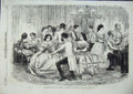 Old Antique Print Foxhunters Regaling 1856 Present Degenerate Days Leech 19th