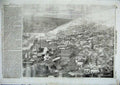 Original Old Antique Print Balaclava View Bay Ships Boats 1856 19th