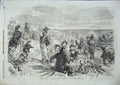 Original Old Antique Print Eight Hours At The Sea Side Leech 1856 Fine Art 19th