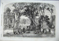 Original Old Antique Print A Fete Champetre Dodgson Fine Art Painters 1856 19th
