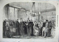 Original Old Antique Print William Fenwick Williams Reception Dover 1856 19th