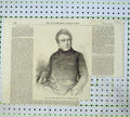 Original Old Antique Print Portrait Mr Joseph Hume Man 1855 Mayall Victorian