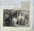 Old Antique Print 1855 View Interior Officer'S Hut Balaclava War Army Art 19th