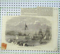 Old Antique Print 1855 Dockyard Bander Ship Frederick Fitzclarence Bombay 19th