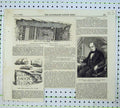 Old Antique Print 1855 John Timbs Tesselated Roman Pavement Burgh Remains 19th