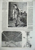 Old Antique Print 1855 Temperance Pavillion Dunse Plate Macleod Boy Art 19th