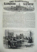 Original Old Antique Print 1855 House Commons Committee Sebastopol War Men 19th