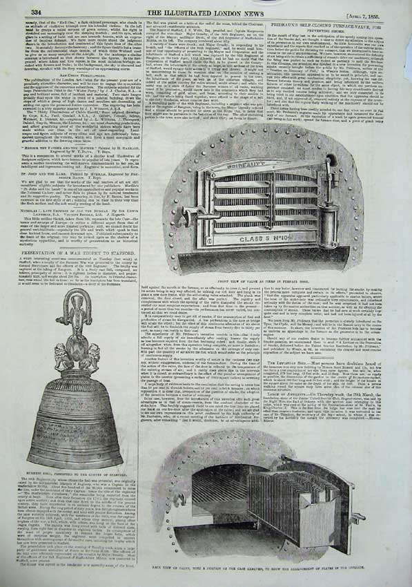 Antique Old Print *0175 1855 Prince Wales Knight Albert Edward Alfred Valve