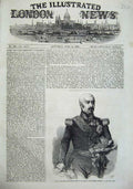 Old Antique Print 1855 General Pelissier Commander French Army Sebastopol 19th