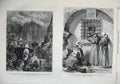 Old Antique Print 1855 Devil'S Bridge St Gothard Post Office Albano Art 19th