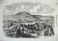Original Old Antique Print 1855 Siege Sebastopol Burial Dead Malakoff Tower War
