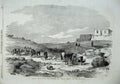 Original Old Antique Print Sebastopol War 1855 Middle White House Ravine Army