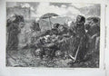 Original Old Antique Print 1855 Paris France Dames De La Halle Women Fine Art