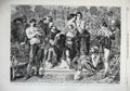Old Antique Print 1855 Duke'S Palace Orlando Charles Wrestler Castle Men 19th