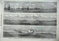 Old Antique Print 1855 View Operations Kertch Caradoc Ship War Russians 19th