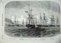 Old Antique Print 1855 Geyser Faro Ships Freden Arion Schooner Brig Dania 19th