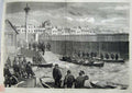 Old Antique Print 1855 Portsmouth Dockyard Admiral Dundas Baltic Fleet 19th