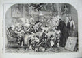 Old Antique Print 1856 Uncle Williams Christmas Presents Children Gilbert 19th