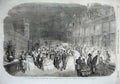 Old Antique Print 1856 Baptismal Fetes Paris Ball Hotel Ville Esplanade 19th