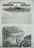 Old Antique Print 1856 Trial Political Criminal Court Naples Judge Italy 19th