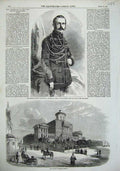 Old Antique Print 1856 College Nobles Moscow Russia Alexander Emperor Man 19th