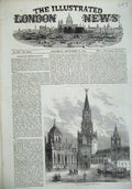 Original Old Antique Print 1856 View Holy Gate Moscow Russia Architecture 19th