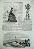 Original Old Antique Print 1856 Isle Man Mary Webb Prince Wales Yacht Club Cup