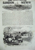 Old Antique Print 1856 Majesty Queen Woolwich Royal Artillery Crimea War 19th
