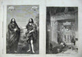 Old Antique Print 1857 Jesus Christ River Jordan Altar Cathedral Seville 19th