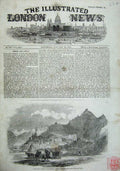 Old Antique Print Ladak Capital Littl Thibet 1857 Punjab Mountains China 19th