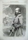 Old Antique Print 1857 Royal Highness Duke Cambridge Commander-In-Chief 19th