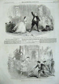 Old Antique Print 1857 Majesty Theatre Lucia Lammermoor Ballet Acalista 19th