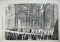 Old Antique Print 1857 Procession Convocation Clergy Paul'S Cathedral Art 19th