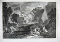 Old Antique Print 1857 Goddess Discord Garden Hesperides Fine Art Turner 19th