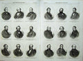 Antique Old Print 1857 Men Members Parliament Kent Taunton Finsbury Locke 19th