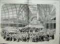 Old Antique Print 1857 Art Painting Exhibition Manchester Prince Albert 19th