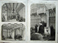 Old Antique Print 1857 Speaker House Commons John Denison Division Lobby 19th