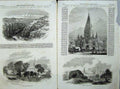 Old Antique Print Boston Wilsford Railway 1857 Hanbeck Quarry Sealford 19th