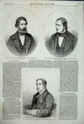 Old Antique Print Lord Stewart Earl Talbot Earl Donoughmore 1858 Portrait 19th