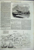Old Antique Print Shooting Party Ham Sing Kellenhorn Fatsham Creek 1858 19th