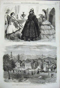 Old Antique Print New Year Fashions Islamabad Cashmere Mahometan Funeral